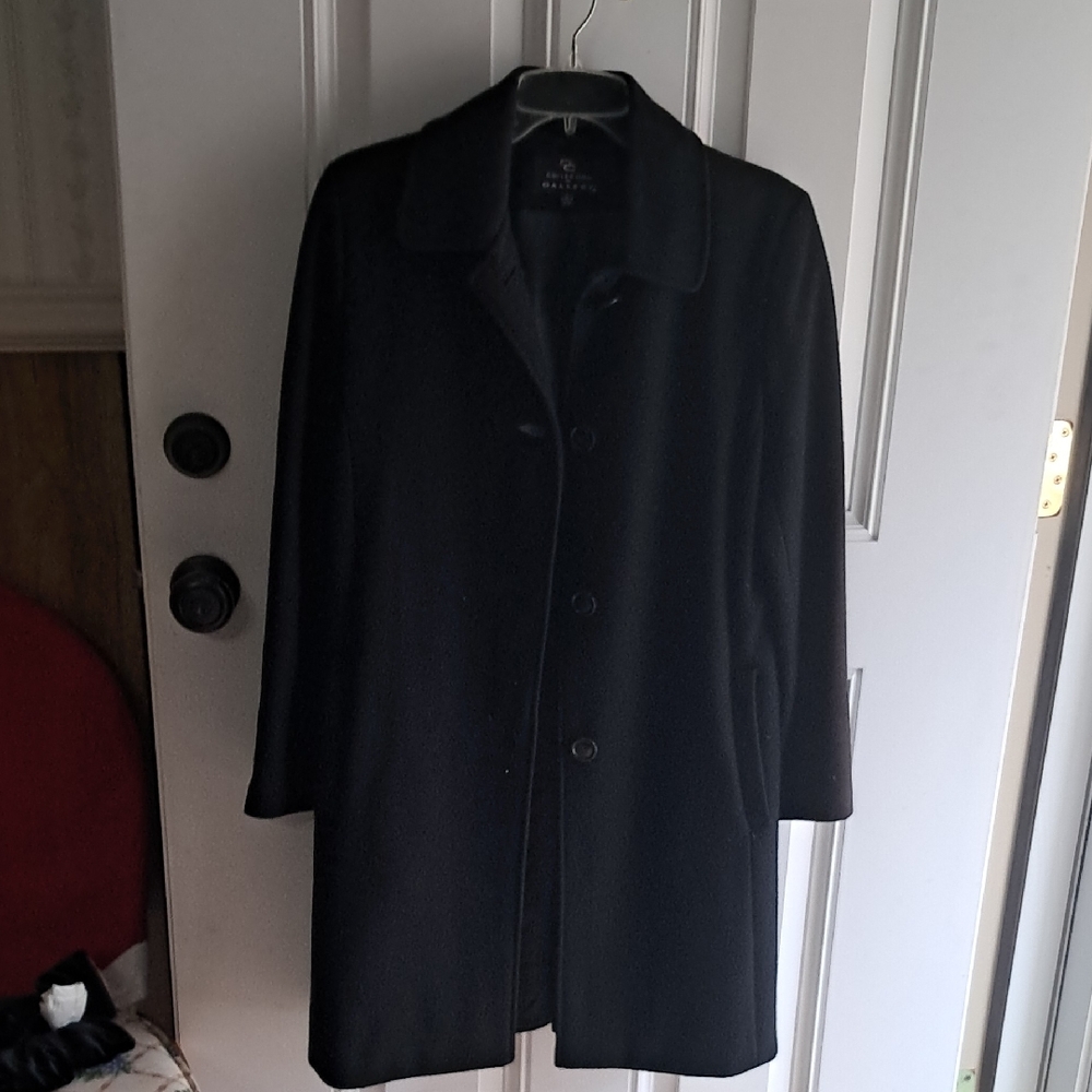 Collections By Gallery Elegant Black Pea Coat